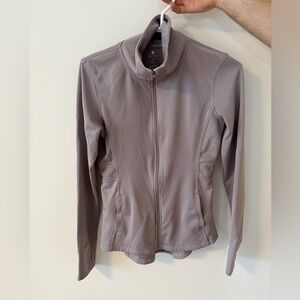 Apana Dusty Mauve Zip-Up Utility Jacket